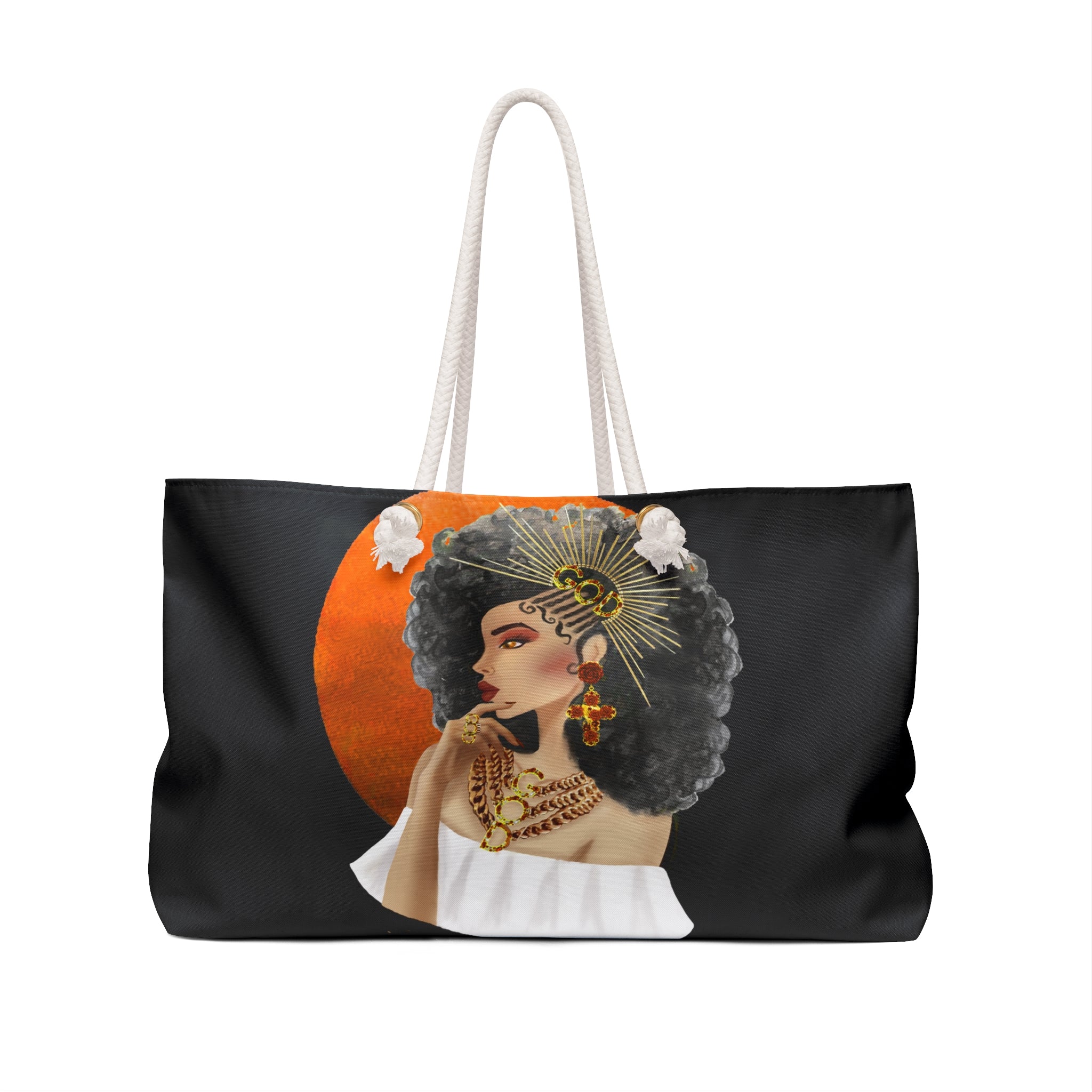 Crowned in Righteousness: Orange Weekender Bag