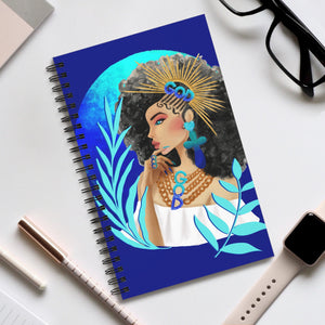 Crowned in Righteousness - Blue Spiral Notebook