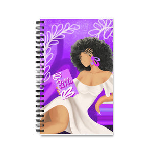 She is His- Purple Spiral Notebook