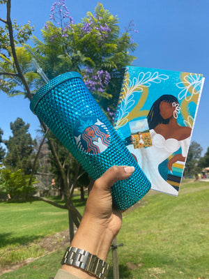 Turquoise Tumbler + Journal Gift Set