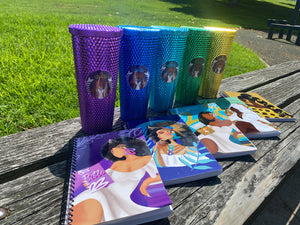 Purple Tumbler + Journal Gift Set