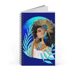 Crowned in Righteousness - Blue Spiral Notebook