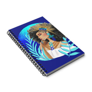 Crowned in Righteousness - Blue Spiral Notebook