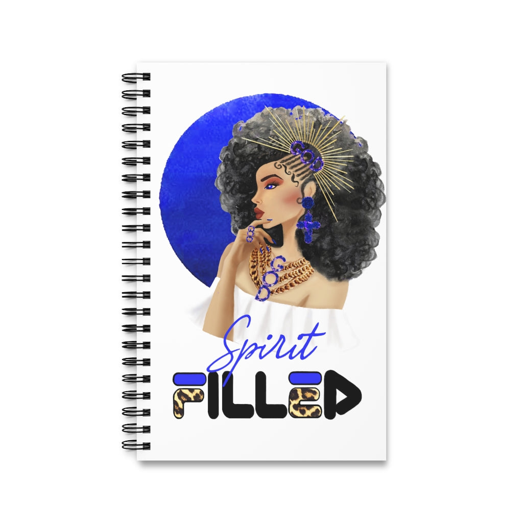 Crowned in Righteousness - Spirit Filled: Blue Spiral Notebook