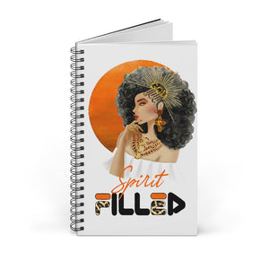 Crowned in Righteousness - Spirit Filled: Orange Spiral Notebook