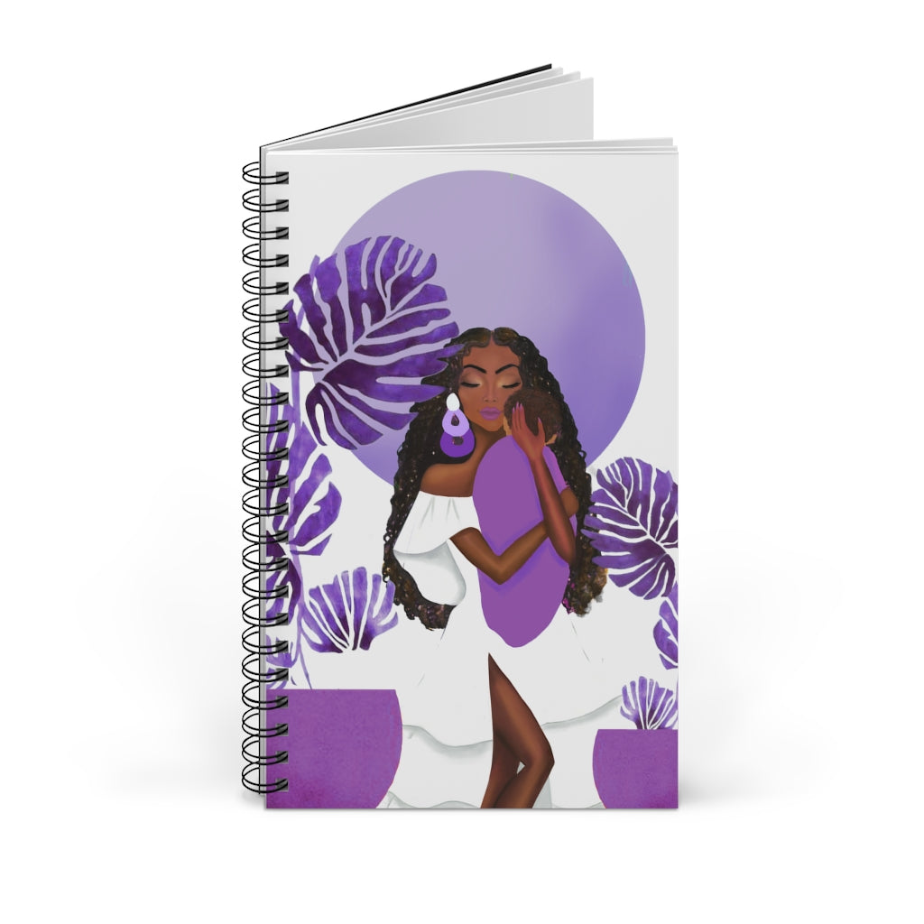 A Mother's Love (Lavender): Spiral Notebook