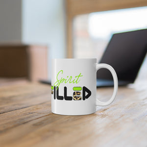 Crowned in Righteousness: Neon Green Mug