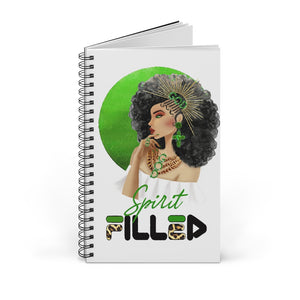 Crowned in Righteousness - Spirit Filled: Emerald Green Spiral Notebook