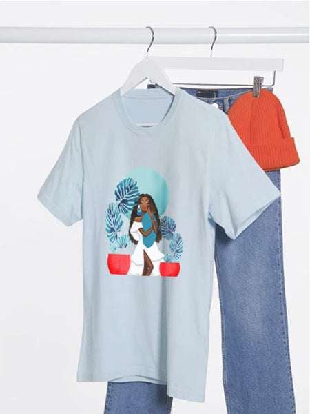 A Mother's Love (Blue): Women's T-Shirt - Light Blue
