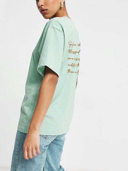A Mother's Love (Orange): Women's T-Shirt - Aqua