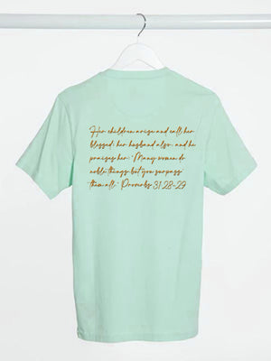 A Mother's Love (Orange): Women's T-Shirt - Aqua