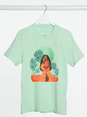 A Mother's Love (Orange): Women's T-Shirt - Aqua