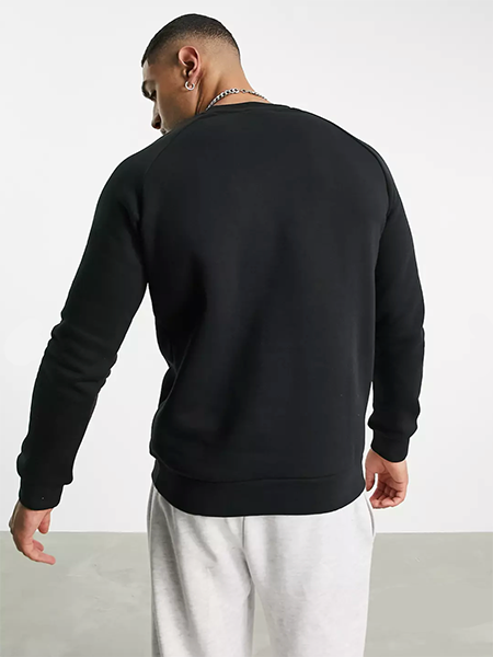 The Savior is Born (Blue): Men's Sweatshirt - Black