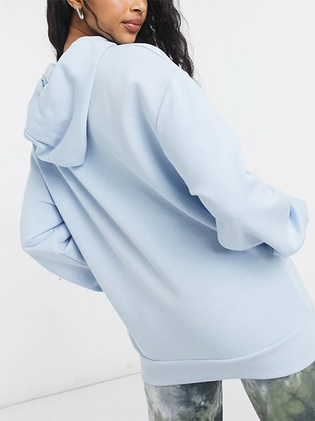 The Savior is Born (Blue): Women's Hoodie - Light Blue