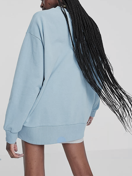 The Savior is Born (Blue): Women's Sweatshirt - Light Blue