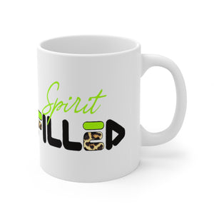 Crowned in Righteousness: Neon Green Mug