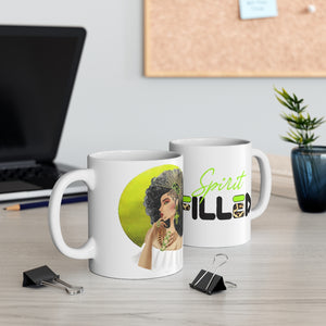 Crowned in Righteousness: Neon Green Mug