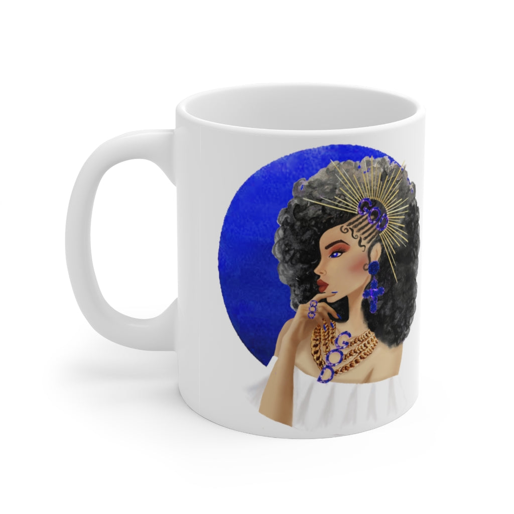 Crowned in Righteousness: Blue Moon Mug