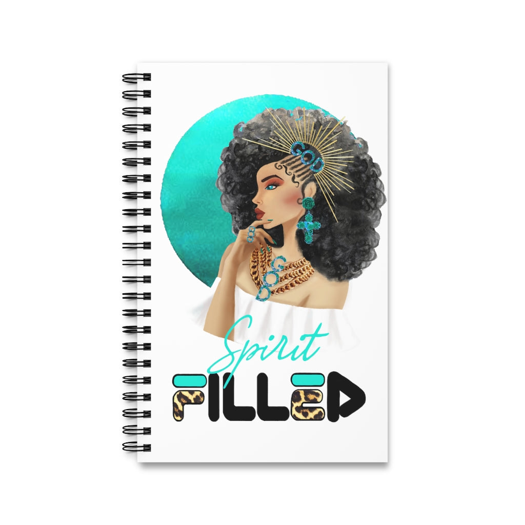 Crowned in Righteousness (Aqua): Spiral Notebook