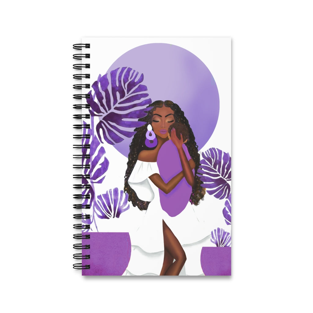 A Mother's Love (Lavender): Spiral Notebook