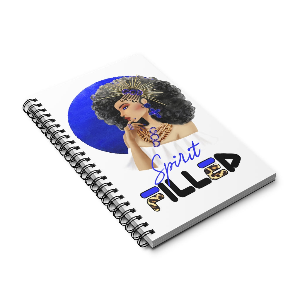 Crowned in Righteousness - Spirit Filled: Blue Spiral Notebook