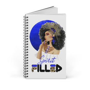 Crowned in Righteousness - Spirit Filled: Blue Spiral Notebook